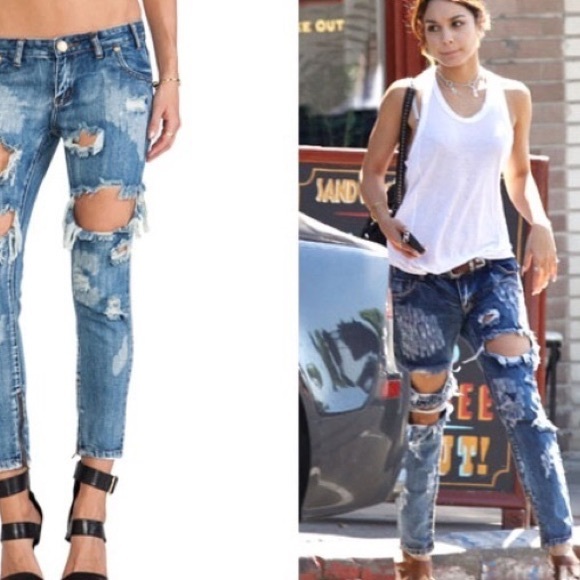 One Teaspoon Ripped Jeans - Picture 2 of 2